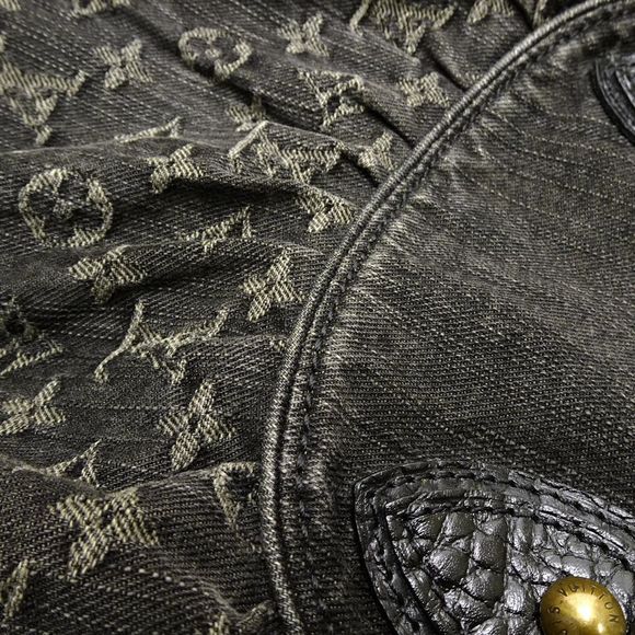 Louis Vuitton Monogram Denim Neo Cabby GM Noir Bag - Picture 6 of 8